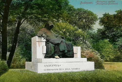 Anonymus szobra (Képeslap 1906)