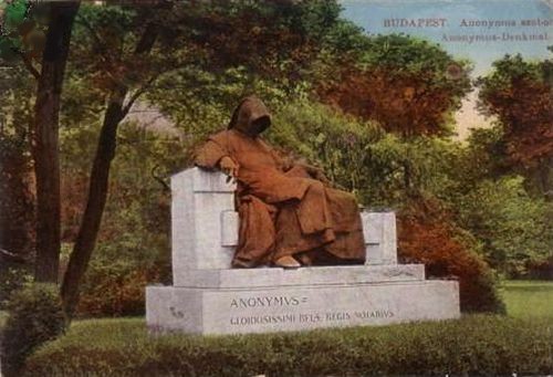 Anonymus szobra (Képeslap 1906)