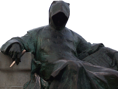 Anonymus szobra a Városligetben (Ligeti Miklós 1903)