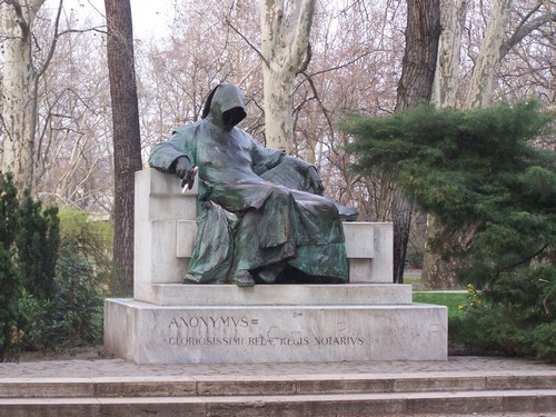 Anonymus szobra a Városligetben (Ligeti Miklós 1903)