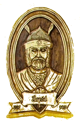 Árpád nagyfejedelem (Bú József faragása)