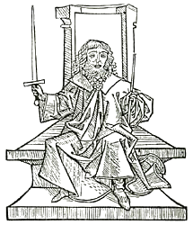 Árpád nagyfejedelem a Thuróczy Krónikából