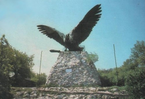A bánhidai csata emlékműve Tatabányán (tükörkép!)