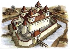 Diósgyőri vár - König Frigyes rekonstrukciós rajza