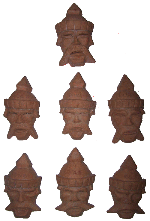A hét vezér (kerámia reliefek)