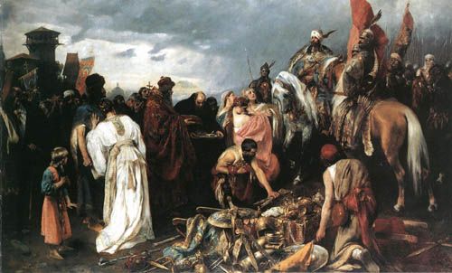 A magyarok Kiev előtt (Vágó Pál festménye)