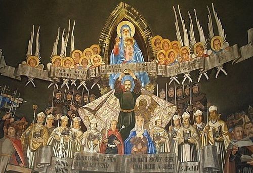 Aba Novák Vilmos freskója az ezredévi kápolna belsejében