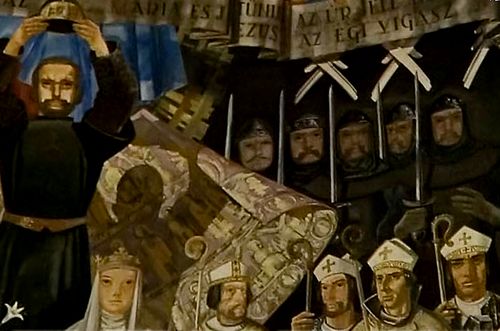Aba Novák Vilmos freskója az ezredévi kápolna belsejében