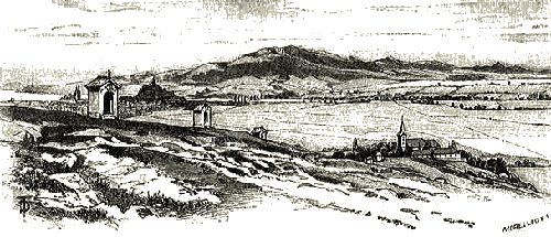 A Zobor hegy (Dörre Tivadar rajza)